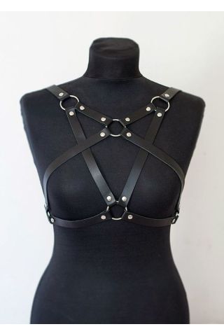 Harness Deri Vücut Aksesuarı KB1104 - Kanatlı Butik