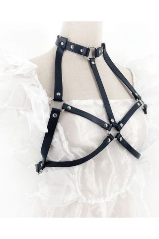 Harness Deri Vücut Aksesuarı KB1133 - Kanatlı Butik