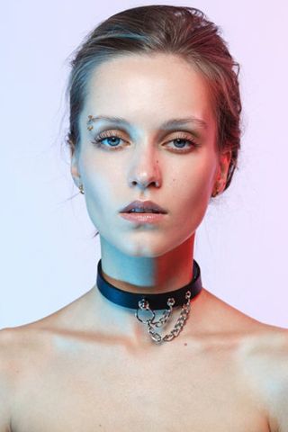 Siyah Choker Kolye KB1093- Kanatlı Butik